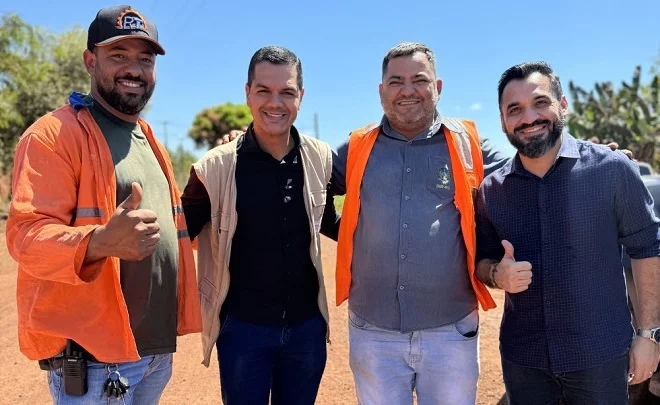 Deputado Cássio Gois garante obras de drenagem e asfalto para o Distrito Riozinho