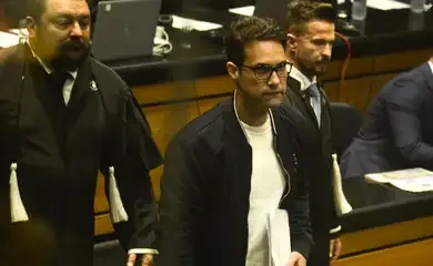 Interrogatório do ex-vereador Jairo Souza Santos Junior, o Dr. Jairinho, no Tribunal de Justiça do Estado do Rio de Janeiro