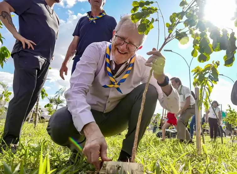 Campo Grande/ MS - 28.03.2026 - O presidente da COP15, João Paulo Capobianco, durante inauguração do Bosque da COP15, onde foram plantadas 250 mudas. Foto: Rafa Neddermeyer/ Agência Brasil