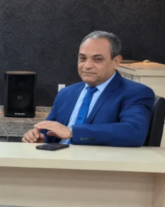 Pastor Paulo Costa durante a solenidade